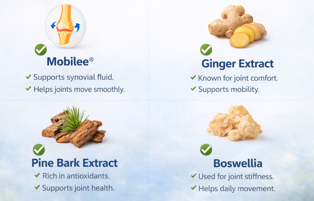 Joint Genesis Natural ingredients for joint health