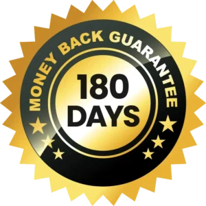 Joint Genesis 180-day money-back guarantee badge