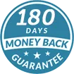 iGenics 180-day refund guarantee badge