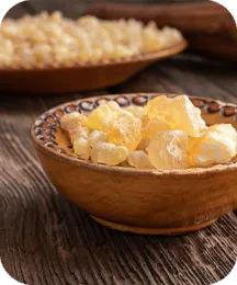 Frankincense resin ingredient illustration