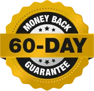 Seller-provided DentaBiome 60-day money-back guarantee badge