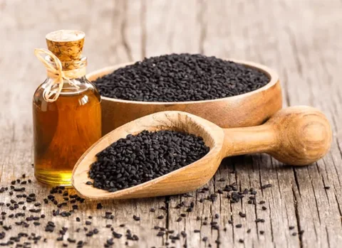 Black cumin seeds representing black cumin seed extract